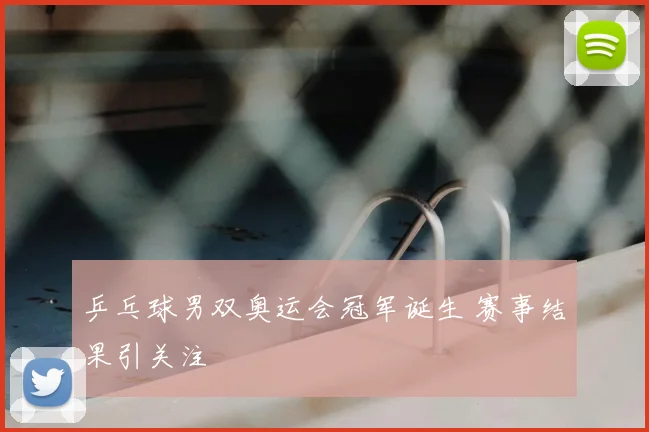 乒乓球男双奥运会冠军诞生 赛事结果引关注
